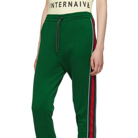 green gucci sweatpants